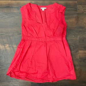 Banana Republic Coral Sleeveless Blouse Size 2